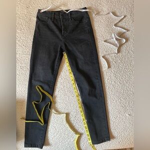 Banana Republic, premium denim button-fly high-rise skinny 26P